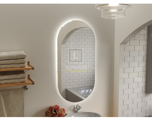 Зеркало в ванну комнату с подсветкой Бикардо